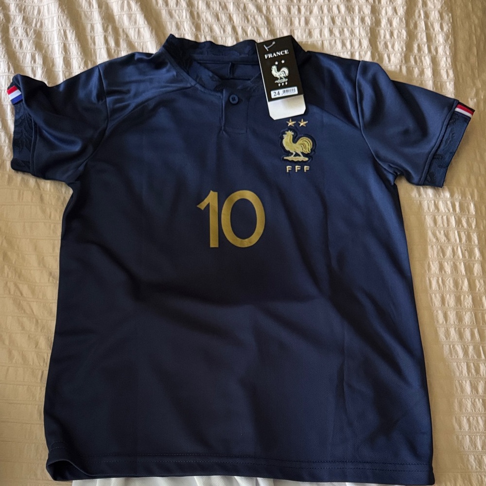 Mbappe France National Team Navy Jersey